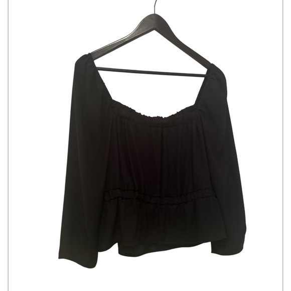 Women’s 7 FOR ALL MAN KIND blouse in black sz XL - Picture 5 of 7